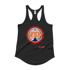 "Let The Fire Of Your Soul Shine Through And Light Up The Universe" Ladies' Racerback Shirttail Tank