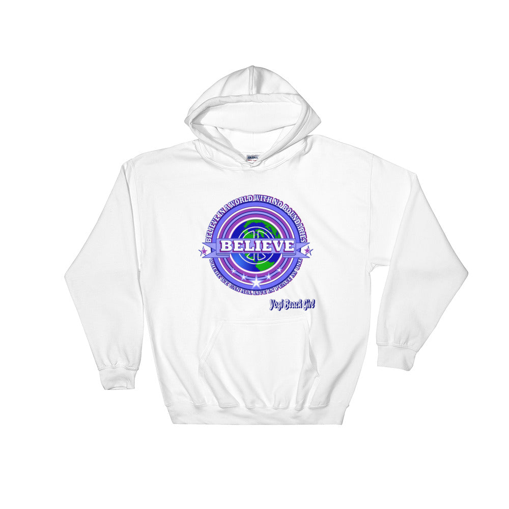 "Believe In A World Where We Can All Live As One" Unisex Hoodie